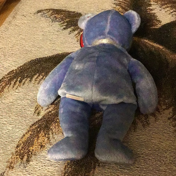 TY beanie baby Clubby II Iridescent blue 3/9/99 great shape - Picture 4 of 8